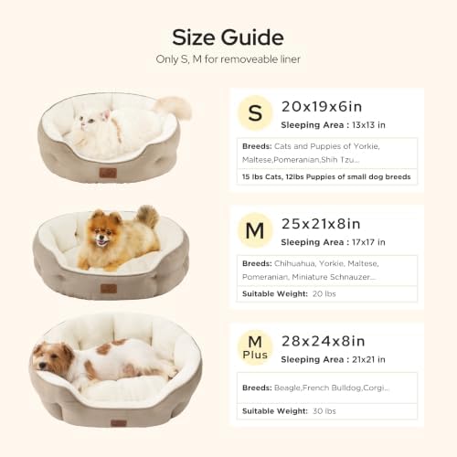 Bedsure Medium Dog Bed Washable, Large Cat Beds - Image 4