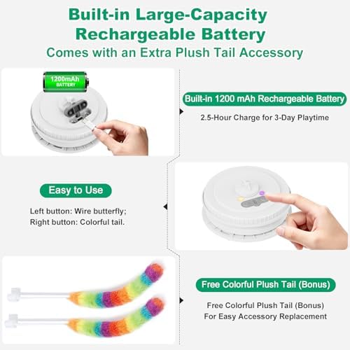 Interactive Cat Toys for Indoor Cats, Automatic Kitten Tunnel Toys - Image 5