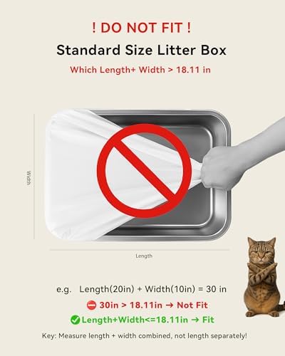 180 Count Drawstring Cat Litter Bags Compatible - Image 7
