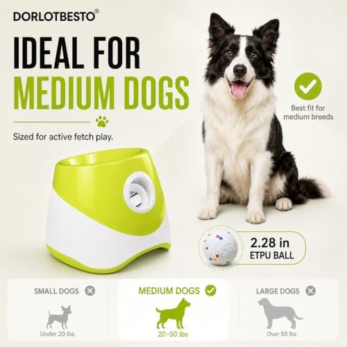 Automatic Ball Launcher for Medium Dogs, 2.28-Inch ETPU Balls - Image 2