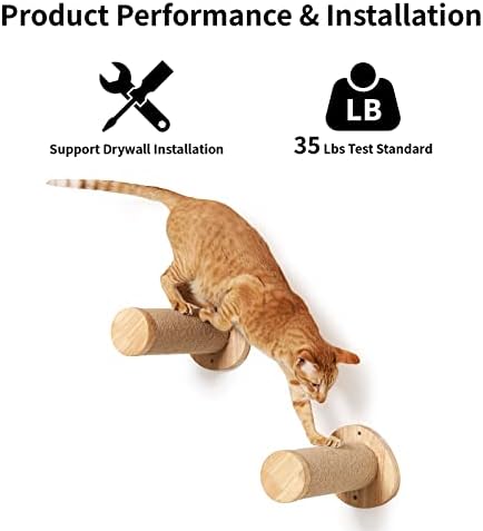 FUKUMARU Cat Wall Steps, 11.8 Inch, 2 of Pack - Image 2