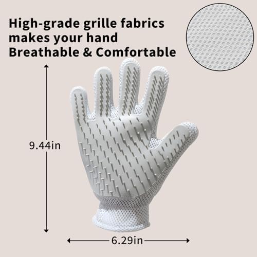 2 in 1 Pet Grooming Gloves - Image 4