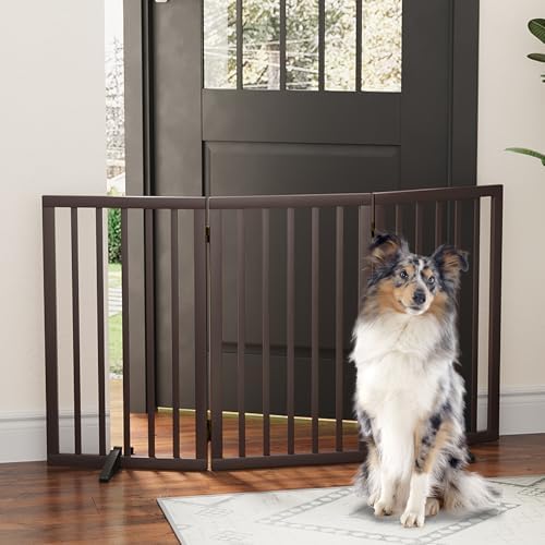 Dog Gates for Doorways, Tall Dog Gate Indoor, Foldable Pet Gates for Doorways - Image 5