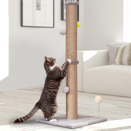 36'' Tall Cat Scratching Post for Indoor Cats by PELUOMOZ