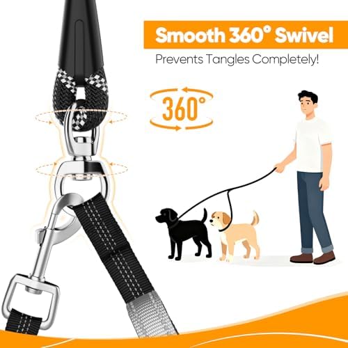 XiaZ Double Dog Leash for Two Dogs Perfect for Small Medium Dogs - Image 4