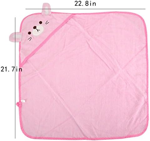 Goclothod Pet Hooded Bath Towel Cartoon Drying Bath Towel Absorbent Bathrobe - Image 2