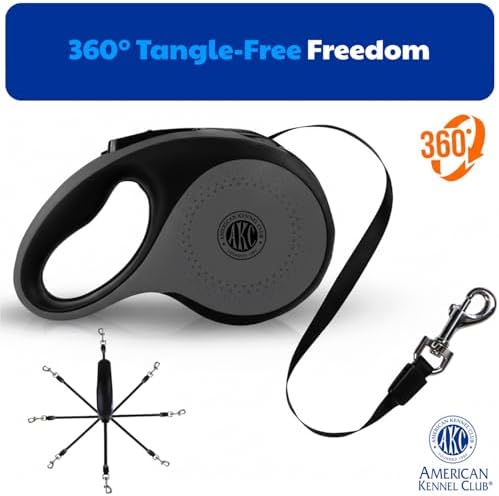 American Kennel Club Retractable Dog Leash, Tangle-Free, Ergonomic Grip - Image 5