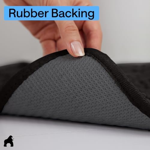 GORILLA GRIP SoakSTOPPER Dog Door Mat, Machine Wash and Dry, 60x36 Black - Image 5