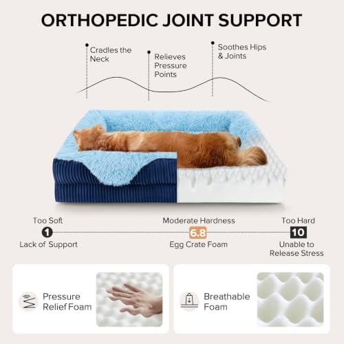 GASUR Orthopedic Dog Bed for Medium Sized Dog, Washable Dog Couch Beds - Image 2