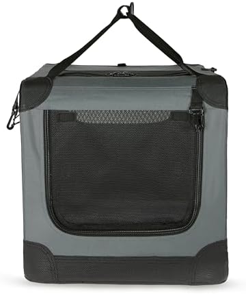 Amazon Basics 4-Door Portable Folding Soft Dog Crate, Collapsible Travel Kennel - Image 5