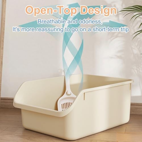 Rabbit Litter Box with Low Entry, High Back Splash Guard - Image 5