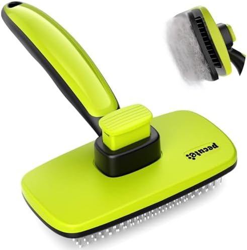 Pecute Skin Friendly Self-Cleaning Slicker Brush by pecute