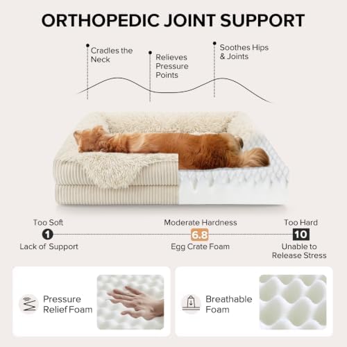 GASUR Orthopedic Dog Bed for Medium Sized Dog, Washable Dog Couch Beds - Image 3
