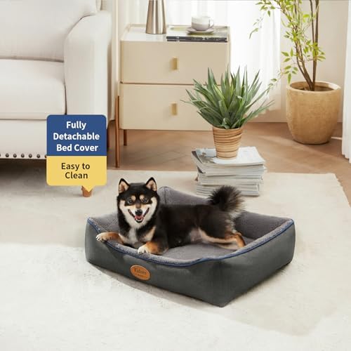 Tidore Orthopedic Dog Bed Medium Size Dog, Durable Egg Crate Foam Sofa Dog Bed - Image 2