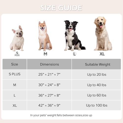 JOEJOY XL Dog Beds Large Sized Dog, Rectangle Washable Orthopedic Pet Bed - Image 5