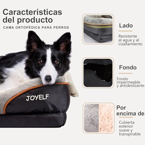JOYELF Medium Memory Foam Dog Bed Orthopedic Dog Bed & Sofa - Image 3