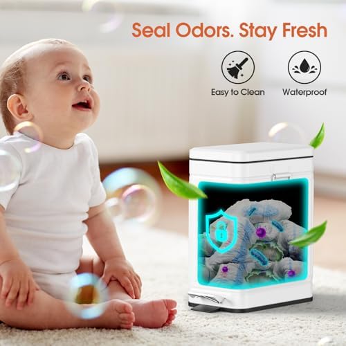Small Trash Can with Lid, 1.6 Gal Dog Poop Trash Can - Image 5