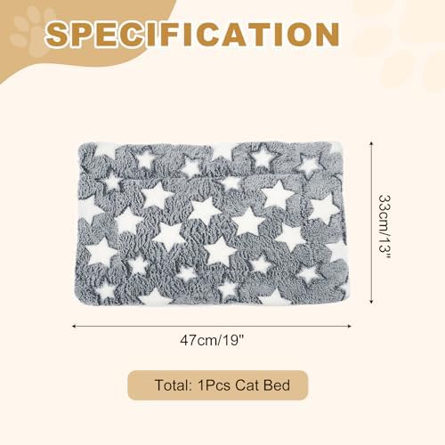 Dog Cat Bed Mat, Soft Coral Fleece Pet Cushion Pad - Image 2