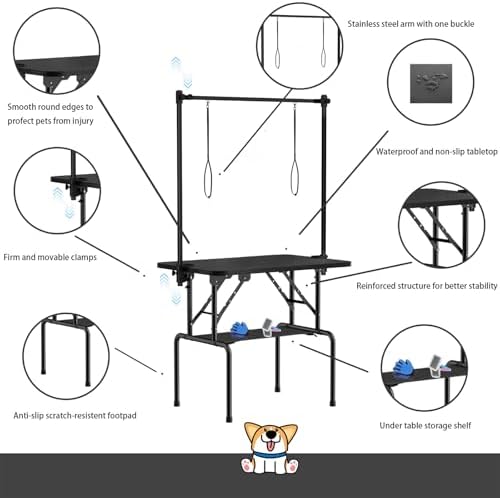 36 Inch Foldable Dog Grooming Table - Image 4