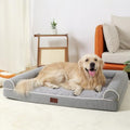 TJSOULER Orthopedic Dog Beds for Large Dogs, Waterproof Lined Egg Crate Foam by TJSOULER