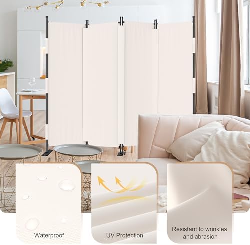 Room Divider, 4 Panel Upgraded 88” Folding Screen Highly Secretive - Image 3