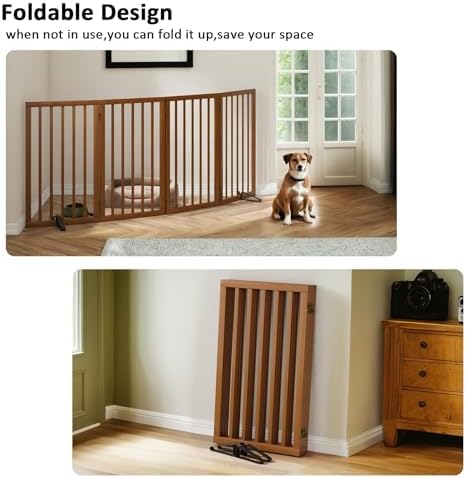 Dog Gate 32" Tall Foldable Dog Gate - Image 3