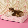LE SURE Cute Aesthetic Dog Bed for Crate, Jacquard Thick Pet Pillow 35x22 by Lesure