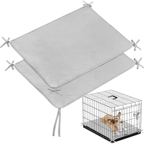 Waterproof Dog Crate Mat with Rope 2 Pack by Moonsea