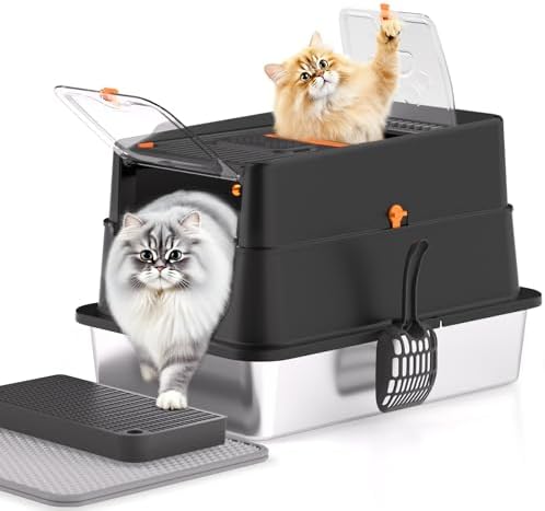 Stainless Steel Litter Box by APPKER