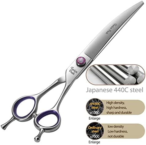 7'' Curved Dog Grooming Scissors - Image 6