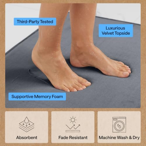 GORILLA GRIP® Memory Foam Toilet Rug - Image 6