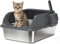 Small Stainless Steel Litter Box by AKAOLA