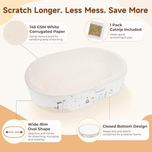 PatiencET Large Oval Cat Scratcher Bed - Image 4