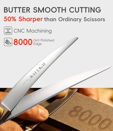 Professional Curved Dog Grooming Scissors 7.5'' Rose Gold 440C Stainless Steel - Image 3