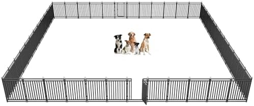 Thickened Outdoor Dog Fence, 48 Panels by Petorldog