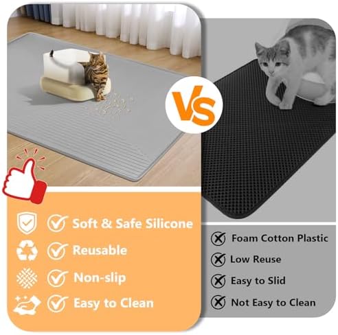 Silicone Cat Litter Mat 50" x 36" Cat Mat - Image 3