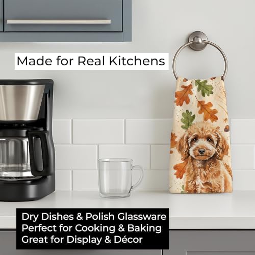 Caroline's Treasures Poodle Dogs Kitchen Towel 15x25 in - Image 3
