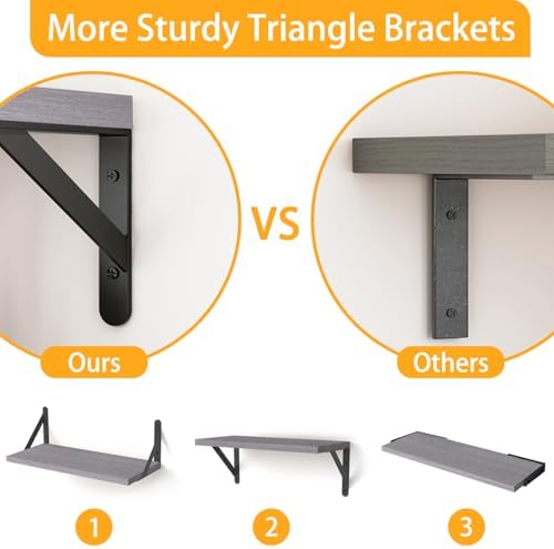 YGEOMER 16.5 Inch Floating Shelves - Image 4