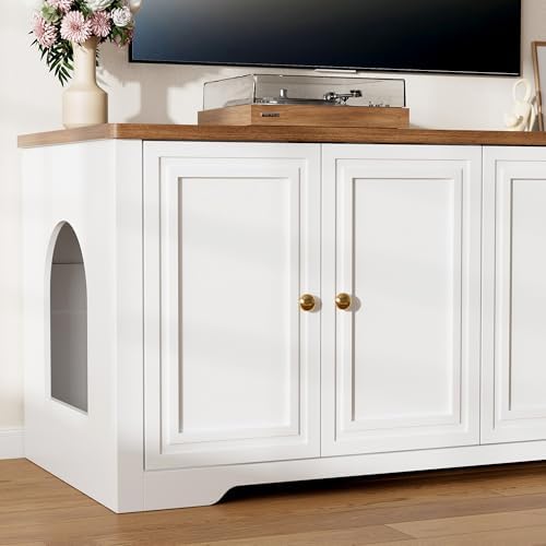 Cat Litter Box Enclosure, 47.2" Cat Litter Box Furniture - Image 5