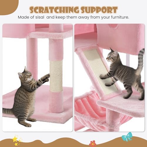 SHA CERLIN 81in Multi-Level Tall Cat Tree Tower - Image 7