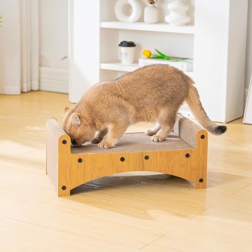 Avont Cat Scratcher Lounge, 3-in-1 Reversible Cardboard Scratching Bed - Image 3