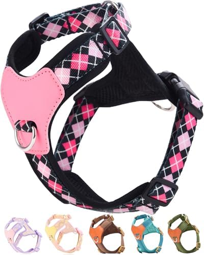 Black Small Dog Harness for Small Dogs, No Pull Dog Harness by SOLMOONY
