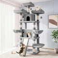 Allewie 82 Inches Large Cat Tree/House/XXL Tall Cat Towers by Allewie