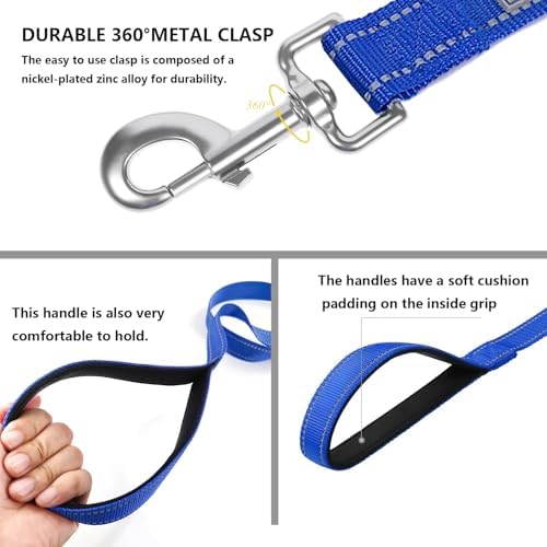 6 FT Basic Dog Leash for Medium Dogs, Padded Handle - Image 4