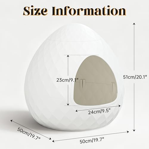Egg-Shaped Hidden Plant Litter Box, Cat Litter Box Enclosure - Image 6