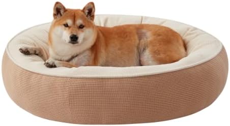 33 inch Soft Touch Fleece Donut Dog Bed by BedStillLoveStill