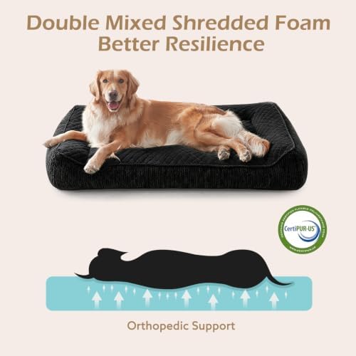 JOEJOY XL Orthopedic Dog Bed for Large Dogs, Extra Thick Foam Pet Bed Sofa - Image 4