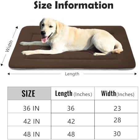 Large Dog Bed Soft Dog Crate Pad Mat, 42 in Non-Slip Bottom Washable Dog - Image 6