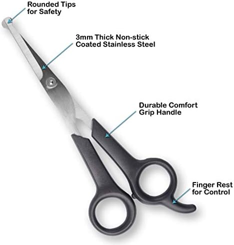 Pets First #1 Pet Grooming Scissors Body & Facial Trimmer Durable Stainless - Image 4