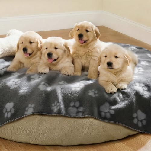LINENLUX Fleece Dog Blankets 6-Pack, Soft Stretchy - Image 5